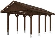 Skan Holz Wallgau - Satteldach Einzelcarport Breite 380 cm Gr. 1 - 380 x 600 cm