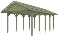 Skan Holz Wallgau - Satteldach Einzelcarport Breite 430 cm Gr. 2 - 430 x 750 cm
