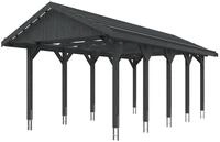 Skan Holz Wallgau - Satteldach Einzelcarport Breite 380 cm Gr. 2 - 380 x 750 cm