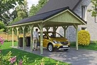 Skan Holz Wallgau - Satteldach Einzelcarport Breite 430 cm Gr. 0,5 - 430 x 500...