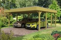Skan Holz Friesland Doppelcarport - Breite 557 cm Nadelholz-Gr. 1 - 557 x 555...