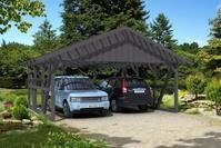 Skan Holz Schwarzwald - Satteldach Doppelcarport 684 cm Holzcarport