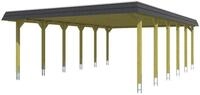 Skan Holz Walmdach Carport-585x893-Blende schwarz-nussbaum Holzcarport