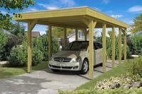 Skan Holz Friesland Einzelcarport - Breite 314 cm Nadelholz-Gr. 2 - 314 x 708...