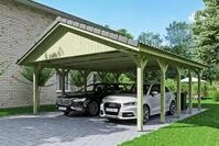 Skan Holz Wallgau - Satteldach Doppelcarport Breite 620 cm Gr. 0,5 - 620 x 500...