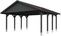 Skan Holz Wallgau - Satteldach Doppelcarport Breite 620 cm Gr. 1 - 620 x 600 cm