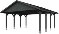 Skan Holz Wallgau - Satteldach Doppelcarport Breite 620 cm Gr. 1 - 620 x 600 cm