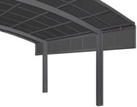Ximax Seitenwand f&uuml;r Portoforte und Linea 491,2 cm-49,5 cm-schwarz