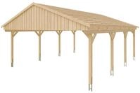 Skan Holz Fichtelberg - Satteldach Doppelcarport Breite 618 cm Gr. 2 - 618 x...