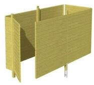 Skan Holz Abstellraum C3 f&uuml;r Carports - Profilschalung-farblich unbehandelt