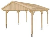 Skan Holz Fichtelberg - Satteldach Einzelcarport Breite 423 cm Gr. 1 - 423 x...