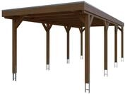 Skan Holz Grunewald - Flachdach Carport aus Leimholz Breite 321 cm Gr. 2 - 321...