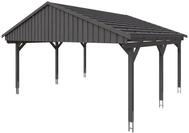 Skan Holz Fichtelberg - Satteldach Doppelcarport Breite 423 cm Gr. 1 - 618 x...