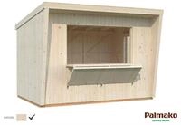 Palmako Marktstand Kira 7,7 m&sup2; - 16 mm naturbelassen