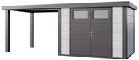 Telluria Metallger&auml;tehaus Classico 3024 mit 280 cm Seitendach wei&szlig; Seitendach 280