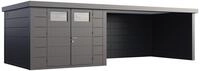 Telluria Metallger&auml;tehaus Classico 3030 mit Lounge Anbau (ca. 450 cm Breite)