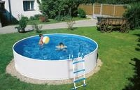 myPOOL Poolset Splash mit Kartuschenfilteranlage - wei&szlig; &Oslash; 3,00 x 0,90 m - Gr....