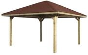 Weka Gartenoase 651 A - Sparset inkl. Schindeln 480 x 480 cm