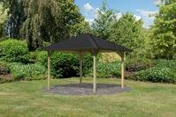 Karibu 4-Eck Pavillon Cordoba kesseldruckimpr&auml;gniert Sparset inkl. Dachschindeln