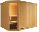 Weka Elementsauna Varberg 4 Familiensauna - 68 mm Ganzglast&uuml;r