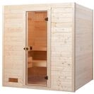 Weka Sauna Valida Gr. 2 mit Glast&uuml;r - Massivholzsauna 38 mm 5,4 kW Kompaktofen mit
