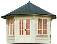 Wolff Finnhaus Pavillon Milano 3.0 schwarze Schindeln