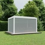 Ximax Seitenmarkise f&uuml;r Lamellendach Pergola Shade 300 cm wei&szlig; / hellgrau