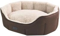 NOBBY Komfort Bett oval LICA Komfort Bett oval LICA braun 45 x 40 x 19 cm