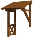 Skan Holz Pultdach Vordach Potsdam-Typ 3 nussbaum