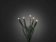 Konstsmide Weihnachtsbeleuchtung Micro LED Kette gr&uuml;n 35 warmwei&szlig;e Dioden