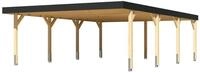 Karibu Carport Doppelcarport Leimholz 1/2 ohne Rundb&ouml;gen 558 x 813 cm...