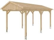 Skan Holz Fichtelberg - Satteldach Einzelcarport Breite 317 cm Gr. 1 - 317 x...