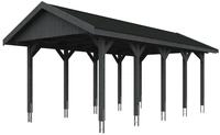 Skan Holz Wallgau - Satteldach Einzelcarport Breite 380 cm Gr. 2 - 380 x 750 cm