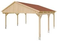 Skan Holz Fichtelberg - Satteldach Doppelcarport Breite 423 cm Gr. 1 - 618 x...