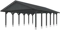 Skan Holz Wallgau - Satteldach Doppelcarport Breite 620 cm Gr. 3 - 620 x 900 cm