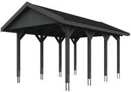 Skan Holz Wallgau - Satteldach Einzelcarport Breite 380 cm Gr. 1 - 380 x 600 cm