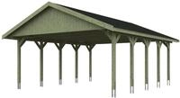 Skan Holz Wallgau - Satteldach Doppelcarport Breite 620 cm Gr. 2 - 620 x 750 cm