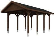 Skan Holz Wallgau - Satteldach Einzelcarport Breite 380 cm Gr. 1 - 380 x 600 cm