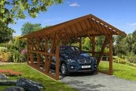 Skan Holz Schwarzwald Einzel 424x772cm Dachlattung nussbaum inkl.Abstellraum