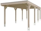 Skan Holz Grunewald - Flachdach Carport aus Leimholz Breite 321 cm Gr. 2 - 321...