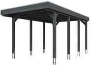 Skan Holz Friesland - Flachdach Einzelcarport Profil - Breite 314 cm Nadelholz...