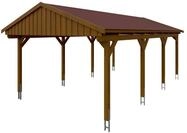 Skan Holz Fichtelberg - Satteldach Einzelcarport Breite 423 cm Gr. 2 - 423 x...