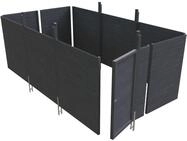 Skan Holz Abstellraum C6 f&uuml;r Carports - Profilschalung schiefergrau