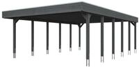 Skan Holz Friesland - Flachdach Doppelcarport Profil - Breite 557 cm Nadelholz...