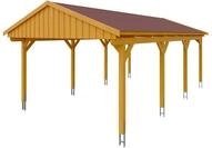 Skan Holz Fichtelberg - Satteldach Einzelcarport Breite 423 cm Gr. 2 - 423 x...