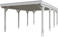 Skan Holz Grunewald - Flachdach Carport aus Leimholz Breite 427 cm Gr. 2 - 427...