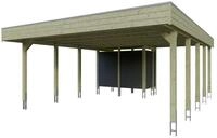 Skan Holz Carport Friesland Hybrid Set 14 557x708 cm inkl. Abstellraum Gr. 2 - B 557
