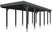 Skan Holz Friesland - Flachdach Einzelcarport Profil - Breite 314 cm Nadelholz...