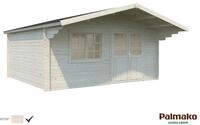 Palmako Gartenhaus Britta 19,7 m&sup2; - 40 mm Transparent tauchimpr&auml;gniert