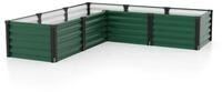 Vitavia Hochbeet Meta IN&OUT 401 M 185 x 185 cm 40 cm Seegrasgr&uuml;n mit schwarzen